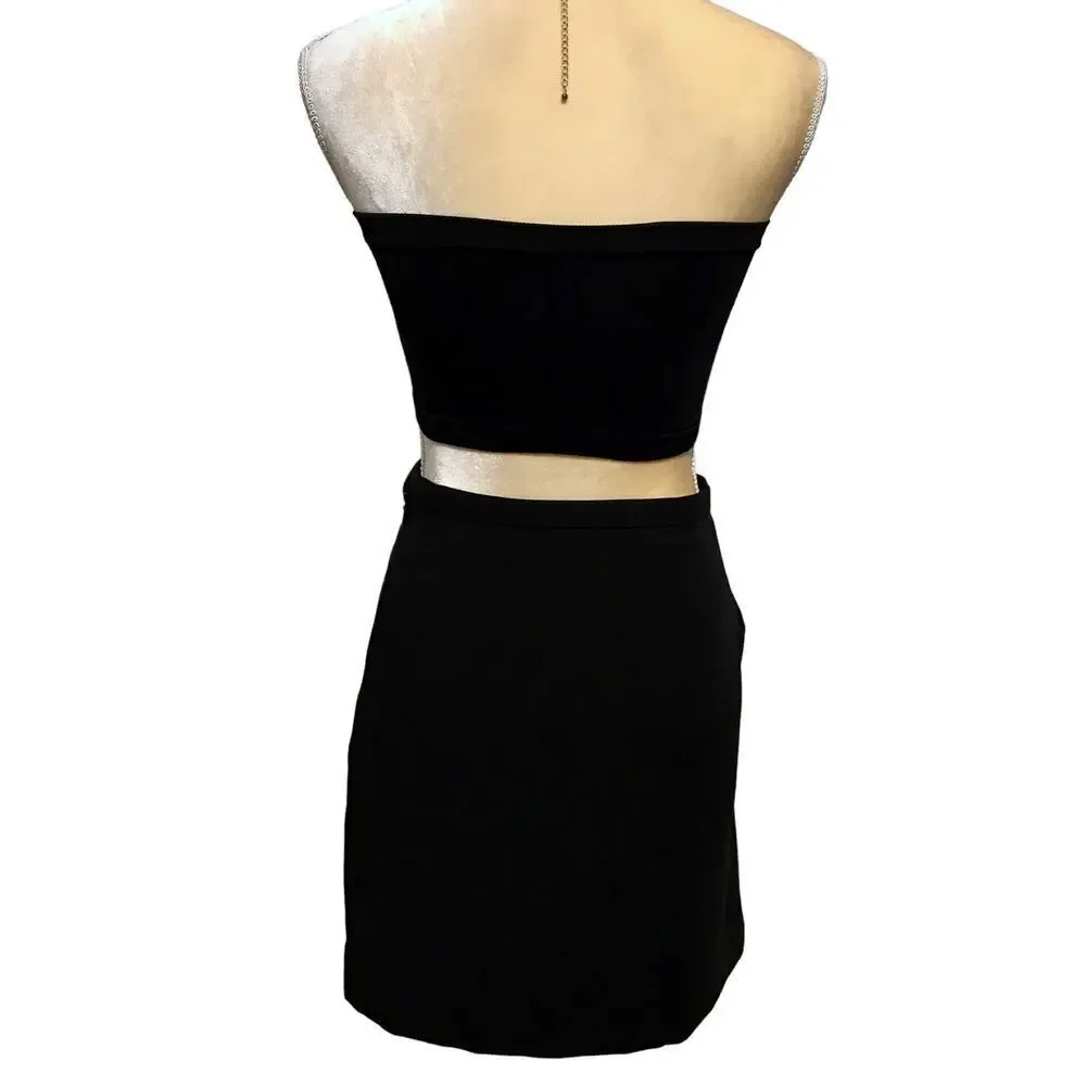 Victoria Beckham for Target NWOT Black Mini Skirt Women L
